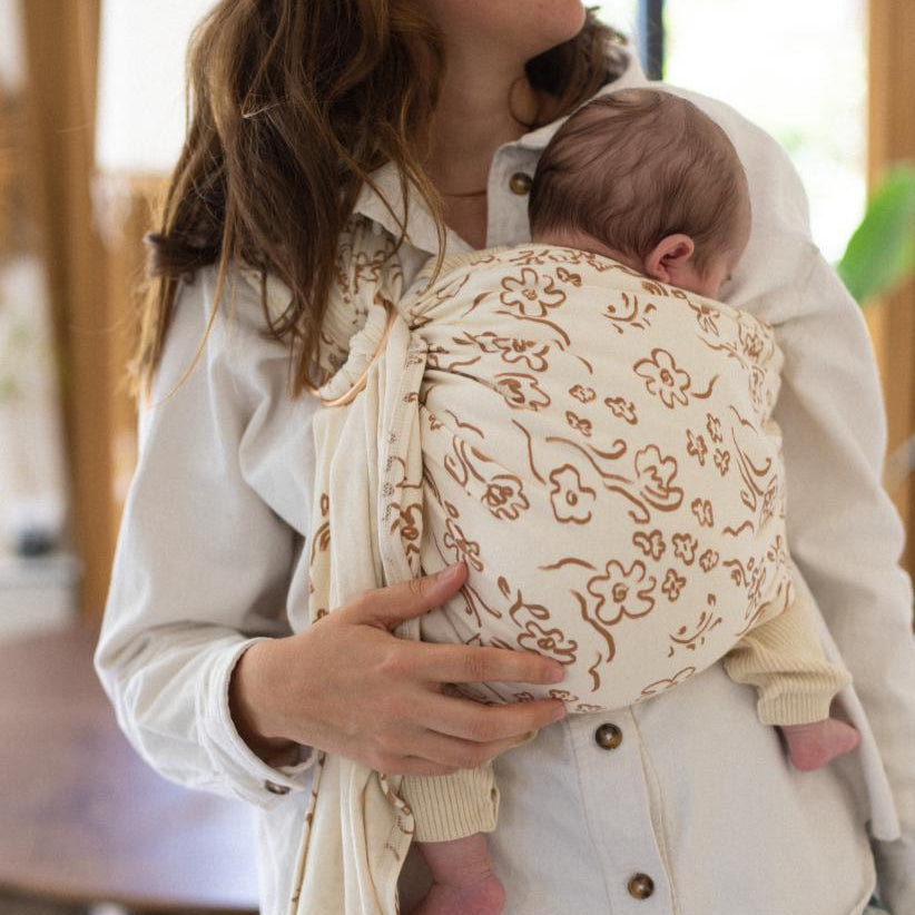Porte bébé sling Hortensia